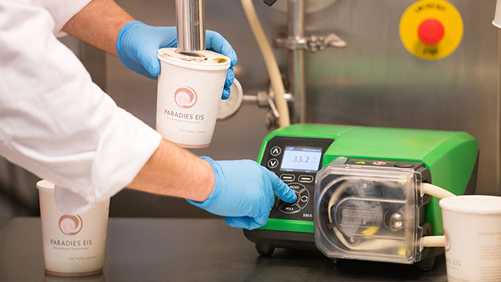 peristaltic pump ice cream