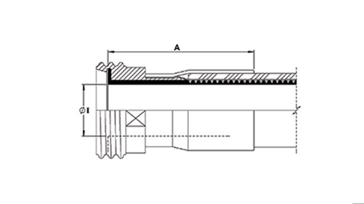 ptfe lined din 11851 male fitting