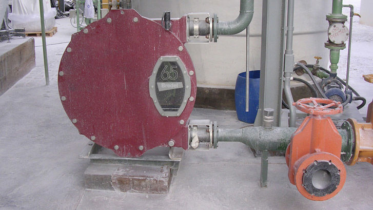 BEDEL 65泵由领先的欧洲公司泵浦PCC（沉淀碳酸钙）